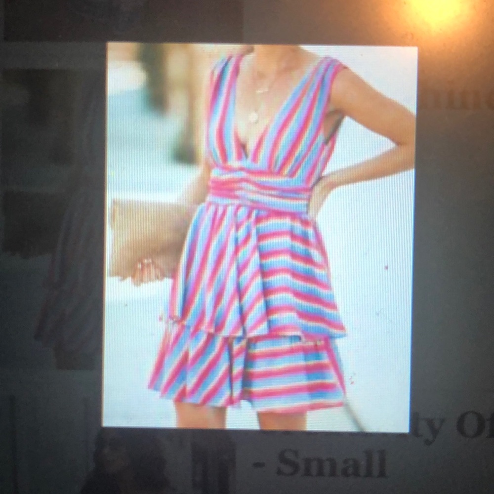 Vici Rose and Shine Striped Dress, Size Small